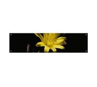Fiore con grande striscione giallo da appendere alla parete, sfondo per feste di compleanno, per Capodanno, laurea, matrimonio, festa di compleanno, decorazione, 120 x 30 cm