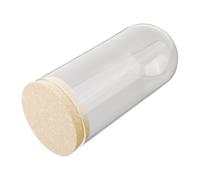 Fiore Conservazione Vaso Cupola Vetro Bottiglia W/ Base Legno Cork Display Table