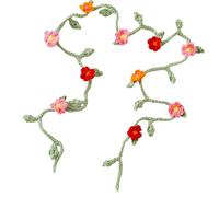 Fiore Decorato Catena Vita Lunga Handmade Perline Telefono Cordino Creativo per Le Donne Alla Moda, Cotone pettinato
