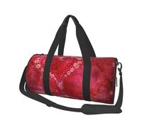 Fiore del cuore di San Valentino, Borsone da viaggio di grande capacità Borsa rotonda Borsa da viaggio sportiva Borsa da viaggio Borsa da fitness