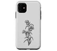 Fiore del giardino dei fiori di campo di illustrazione del campanile Custodia per iPhone 11