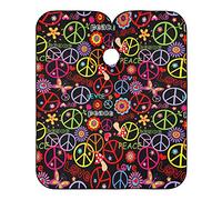 Fiore Della Pace Hippie Grembiule Da Parrucchiere Regolabile Mantella Parrucchiere Impermeabile Taglio Di Capelli Mantello Per Bambini Uomini Barbieri 140X168Cm