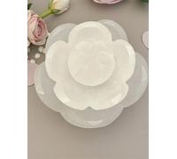 Fiore della Serenità a Tre Strati In Selenite ricarica cristalli