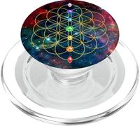 Fiore della Vita, Chakra, Geometria Sacra, Spiritualità Yoga PopSockets PopGrip per MagSafe