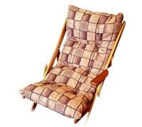 Fiore Design Cuscino di Ricambio Originale per Sedia Sdraio Relax - 100% Cotone Traspirante, Antimacchia, Lavabile, Comfort Elevato per Interni ed Esterni (Marrone pieno)