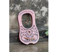 Fiore Design Lira Harp 10 Metallo Cordoncini Rosewood Con Chiave Tuning & Borsa