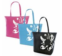 Fiore Design Zip Top Borsa da Spiaggia/Vacanza Borsa/Riutilizzabile Borsa Spesa