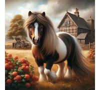 Fiore di cavallo da fattoria 300 Pezzi Puzzle, 300 pezzi puzzle Classico per adulti, Fai Da Te Giochi Educativo e Giocattoli Sfida, Intrattenimento Creativo, Puzzle Impossible