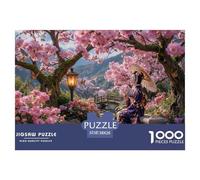 Fiore di ciliegio forestaJigsaw Puzzle Impossible 1000 Pezzi Ragazza Kimono Decorazione Per La Casa. Giochi Rilassamento E Intelligence Per Adulti E Ragazzi Da 14 Anni 38x26cm/1000pcs