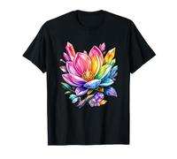 Fiore di Cristallo Mystic Lotus Rainbow Chakra Maglietta