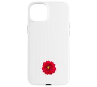 Fiore di dalia rossa in piena fioritura Custodia per iPhone 15 Plus