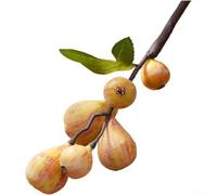 Fiore di fico artificiale in schiuma stile scandinavo, decorazione per vasi, matrimoni e uso domestico, con materiale in schiuma realistica (giallo)