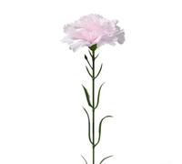 Fiore di garofano artificiale da 8 cm, ramo singolo per composizioni per la festa della mamma (rosato)
