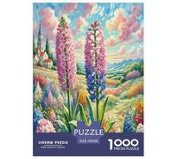 Fiore di giacinto primaverile 1000 Pezzi Fiore Jigsaw Adulto Puzzle Per Gioco Familiare Decorazione Interna Unica Regalo Per Amore E Amico Divertimento Gioco Stress Relief 70x50cm/1000pcs