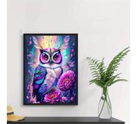 Fiore di Gufo Animale Puzzles 500 Pezzi per Adulti, Challenge Gioco Educativo per adulti, puzzles per Gioco Familiare, Giochi Rilassamento e Intelligence, puzzle 500 pezzi 52 x 38 cm