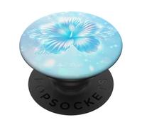 fiore di ibisco bello bello elegante tropicale PopSockets PopGrip Adesivo