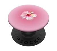Fiore di ibisco estivo floreale hawaiano rosa aura PopSockets PopGrip Adesivo