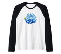 Fiore di loto acquerello Maglia con Maniche Raglan