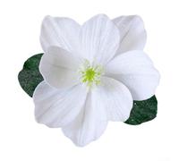 Fiore di loto artificiale per albero di Natale e per uso festivo, realizzato in tessuto resistente per ghirlande, ghirlande e decorazioni per la casa (bianco)