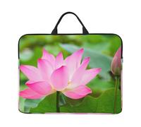 Fiore di loto e bocciolo, Custodia per laptop da 14 pollici, borsa per notebook, custodia per laptop, valigetta con maniglia