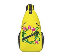 Fiore Di Loto Namaste1 Personaggio Dei Cartoni Animati Borsa A Tracolla Fragola, Borsa A Tracolla Sul Petto Da Uomo E Da Donna, Usata Per Il Tempo Libero E I Viaggi