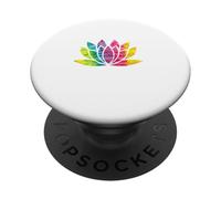 Fiore di loto tie dye PopSockets PopGrip Adesivo