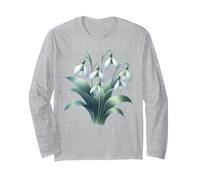 Fiore di Nascita di gennaio Botanical Bloom Bucaneve Maglia a Manica
