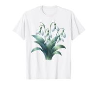 Fiore di Nascita di gennaio Botanical Bloom Bucaneve Maglietta