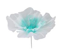 Fiore di Organza, Grande Fiore di Garza di Seta Artificiale da 50 Cm con Applicazioni di Perline, Nastro di Organza Fiori Finti per Artigianato Decorazione di Compleanno Festa di Nozze Fai(verde)