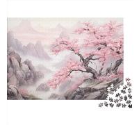 Fiore di pesco Puzzle, Puzzle 1000 Pezzi, Fiore Puzzle, Puzzles Per Adulti, Stampa Di Alta Qualità ，Adatto Al Divertimento Della Famiglia 1000pcs (75x50cm)