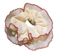 Fiore di pizzo per capelli strappati per capelli grandi e croccante supporto per coda di cavallo, fascia elastica per capelli tutti i copricapi