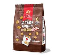 FIORE DI PUGLIA-QUADROTTI AL BACON- IN CONFEZIONE MULTIPACK DA 210 GR.-( 6 MONODOSI DA 35 GR.)