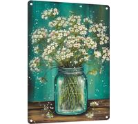 Fiore Di Respiro Del Bambino Segno Di Latta Pittura Targa In Metallo Vintage Targa Achtung Per Interni Club Idea Regalo 20X30 Cm