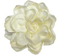 Fiore di rosa grande penna, perni a lapel fiore, penne Pin classico per festa di nozze ballo banchetto per le donne abito abiti accessori gioielli (beige)