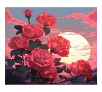 Fiore di Rosa Rossa Puzzles 1000 Pezzi per Adulti, Challenge Gioco Educativo per adulti, puzzles per Gioco Familiare, Giochi Rilassamento e Intelligence, puzzle 1000 pezzi 75 x 50 cm