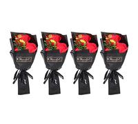 Fiore di sapone alla rosa Squisito bouquet romantico per San Valentino, sapone, decorazione per ufficio, di festa per la decorazione domestica