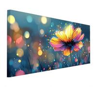 Fiore Diamond Painting Adulti, 5D Diamantini Crystal Art Quadri Diamond Painting Sogno Motivo, Grande Pittura Diamante Kit Fai Da Te per Adulti 220x100cm per Decorazioni Parete Casa, Regalo Donna G-23
