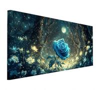 Fiore Diamond Painting Adulti, 5D Diamantini Crystal Art Quadri Diamond Painting Sogno Motivo, Grande Pittura Diamante Kit Fai Da Te per Adulti 70x30cm per Decorazioni Parete Casa, Regalo Donna G-67