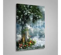 Fiore Diamond Painting, Diamond Painting Kit CompletoAlbero Pittura Diamante Bambina e Adulti, Diamantini Crystal Art Kit Mosaico, Hobby Creativi Adulti per Decorazione, Regalo 60x80cm PjY4714 7-A