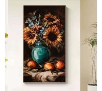 Fiore Diamond Painting Kit Completo, Diamond Painting Frutta Pittura Diamante Adulti, DIY 5D Diamantini Crystal Art Disegni con Perline da Attaccare Kit Punto Croce, Decorazione Parete 40x80cm 3wd6-j