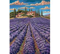 Fiore Dipingere Con I Numeri Adulti, Dipingere Con I Numeri Paesaggio, Fai Da Te Paint by Numbers Kits Con Pennelli e Vernice Acrilica, Hobby Passatempo per Adulti, Decora la Casa, 60x90cm W-2813