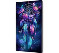 Fiore Dipingere con i Numeri Cacciatore di sogni Dipingere con i Numeri Adulti con Telaio 50x150cm, DIY Olio Painting by Numbers Kit, Vernice Acrilica Pennelli Decora la Casa Ragazze Regalo LE-945