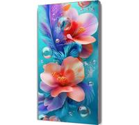 Fiore Dipingere con i Numeri Colore Dipingere con i Numeri Adulti con Telaio 60x120cm, DIY Olio Painting by Numbers Kit, Vernice Acrilica Pennelli Decora la Casa Ragazze Principianti Regalo LE-383