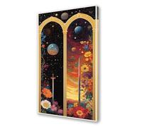 Fiore Dipingere con i Numeri Paesaggio Dipingere con i Numeri Adulti Bambini, DIY Olio Painting by Numbers Kit, Vernice Acrilica Pennelli Decora la Casa Ragazze Regalo 80x160 cm (Senza Cornice) L208