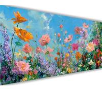 Fiore Dipingere con i Numeri Primavera Dipingere con i Numeri Adulti Bambini, DIY Olio Painting by Numbers Kit, Vernice Acrilica Pennelli Decora la Casa Ragazze Regalo 30x60 cm (Senza Cornice) L871