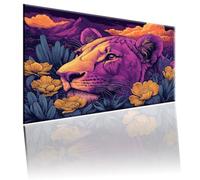 Fiore Dipingi con i Numeri per Adulti, Paint by Numbers Leopardo, Kit Pittura Adulti con Vernici e Pennelli, Kit di Pittura Acrilica Fai-da-Te, Decora Casa Regalo, 100x135cm Senza Cornice 2w-610