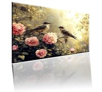 Fiore Dipingi con i Numeri per Adulti, Paint by Numbers uccelli, Kit Pittura Adulti con Vernici e Pennelli, Kit di Pittura Acrilica Fai-da-Te per Principianti, Decorazione Murale, 100x135cm 2w-629