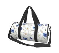 Fiore disegnato a mano, Borsone da viaggio di grande capacità Borsa rotonda Borsa da viaggio sportiva Borsa da viaggio Borsa da fitness