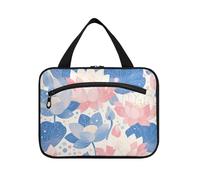 Fiore Estate Pastello Appeso Kit da Viaggio con Gancio, Designer Necessities Toiletry kit per Viaggio Viaggio bolso de para Mujer L