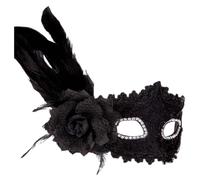 Fiore finto Madi Gras Costume Piume Carnevale Veneziano Maschere in maschera Decorazioni di palla Costume da ballo Copricapo 2025 Decorazioni Mardi Gras Maschera per costumi da ballo in maschera